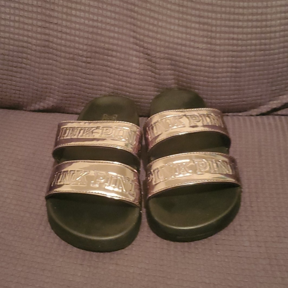 Pink slides size 7